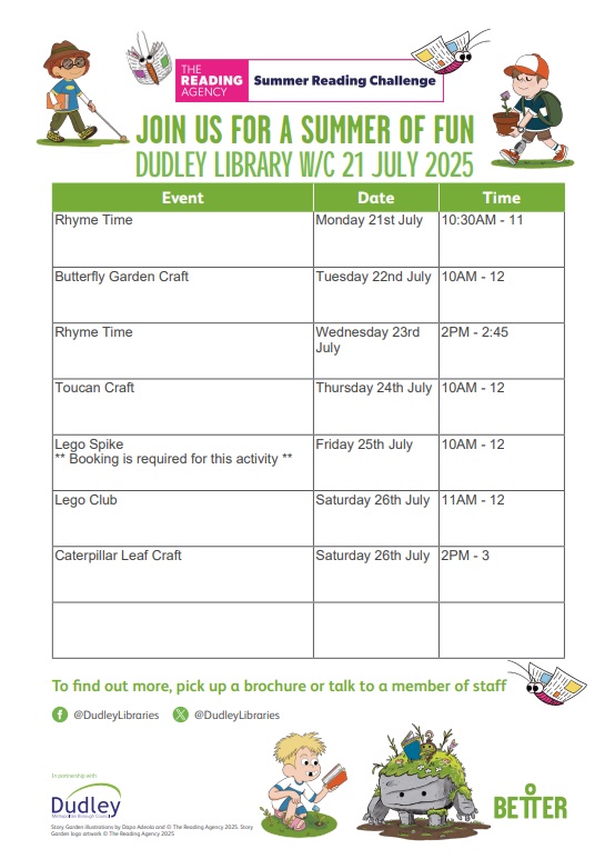 Dudley Library - Summer Reading Challenge Week 1